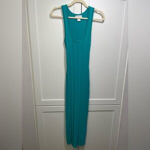 Revolve House of Harlow 1960 Ribbed Bodycon Midi Dress Teal